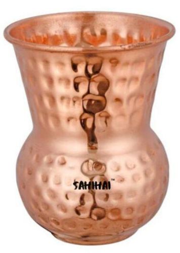 Sahi Hai Round Copper Diamond Glass Traditional, For Drinking Use, Capacity : 200-400ml, 100-200ml