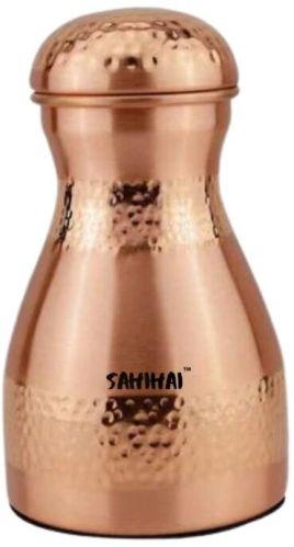 Polished Plain Brown Copper Dolphin Pot, Shape : Round