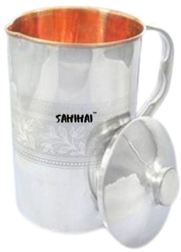 Steel Copper Embossed Water Jug, Storing Capacity : 5-10ltr