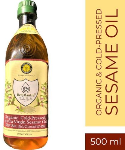 500 Ml Beejmantra Sesame Oil, Packaging Type : Plastic Bottle
