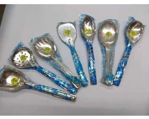 Silver Stainless Steel Serving Spoon