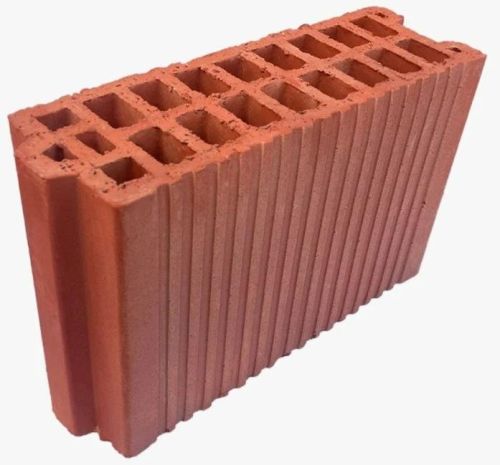 Solid Rectangular Vertically Perforated Clay Bricks, For Construction, Color : Red