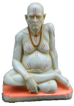 Marble Swami Samarth Statue, For Religious Purpose, Pattern : Printed