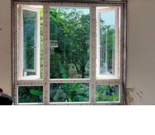 Casement UPVC Combination Windows, Color : White