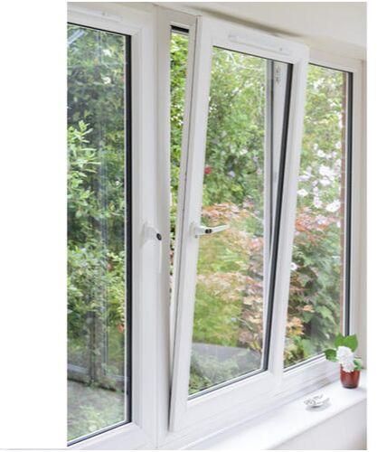 UPVC Tilt And Turn Window, Frame Color : White
