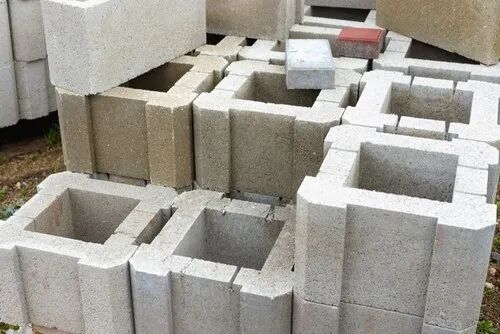 Rectangular Cement Concrete Block, For Partition Walls, Size : 12 In X 4 In X 2 In