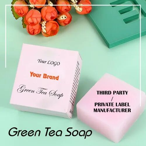 Green Tea Soap, For Body, Form : Bar