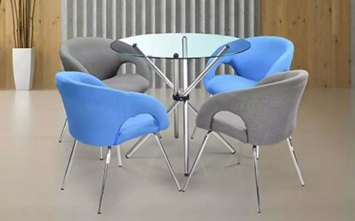 Royaloak Tempered Glass Cafe Table