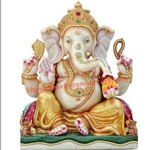 Carving Marble Ganesh Ji Statue