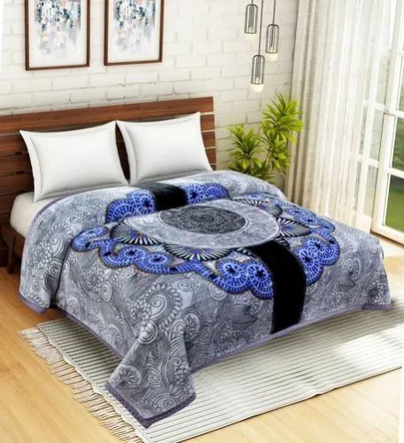 Multicolor Mink Blankets, For Lodge, Hotel, Home, Pattern : Plain, Printed