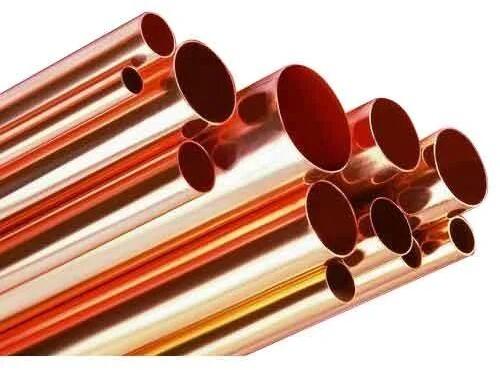 Round Copper Hollow Pipe, Length : 20 M