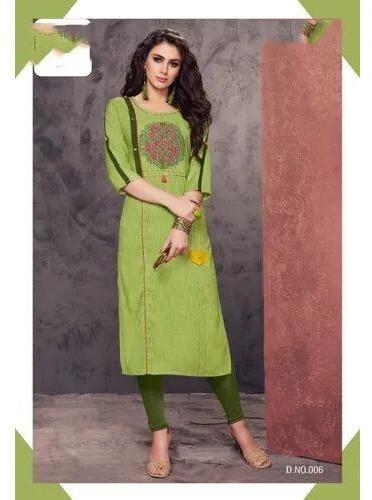 Ladies Cotton Kurti, Size : M-XL