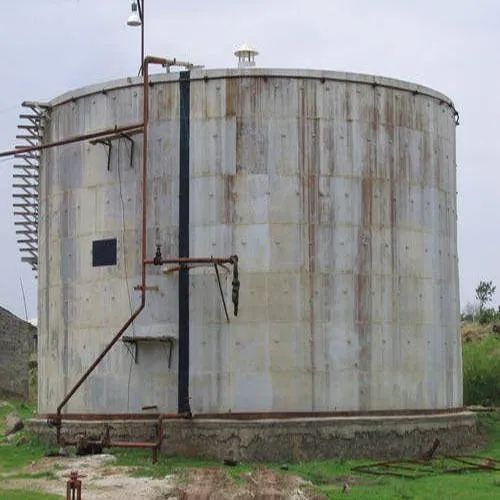 Cylindrical Zincalume Steel Fabricated Storage Tank