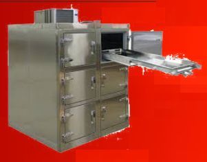 Polished Stainless Steel Mortuary Chamber, Color : Silver for Hospital