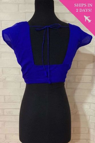 Chiffon Square Neck Blouse