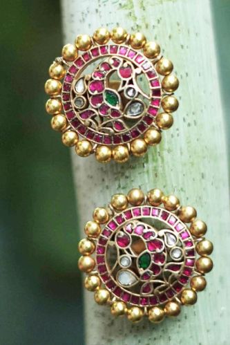 Gold Plated Zircon Stone Studs, Occasion : Party Wear