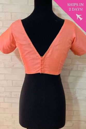 V Neck Silk Blouse, Size : 36