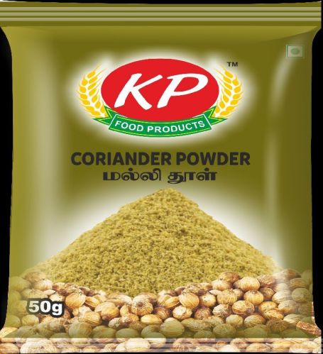 KP 50 Gm Coriander Powder, Packaging Type : Plastic Pouch