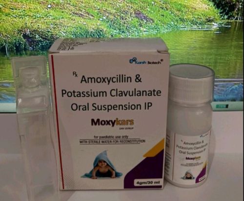 Liquid Amoxycillin and Potassium Clavulanate Oral Suspension, Packaging Type : Plastic Bottles