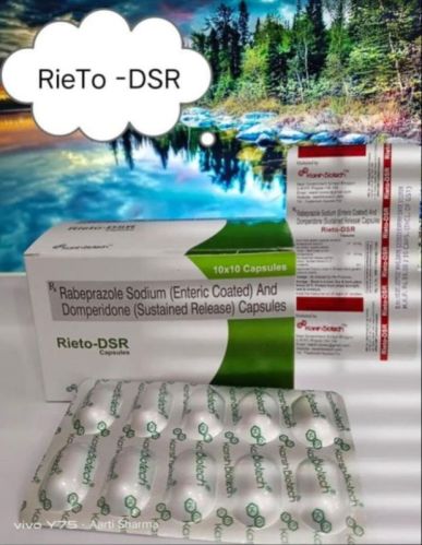 Rabeprazole Sodium Enteric Coated And Domperidone Sustained Release Capsules