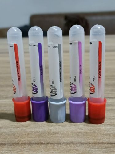 Transparent Round Non Vaccum K2 EDTA Tube, For Filling Blood, Size : 5ml