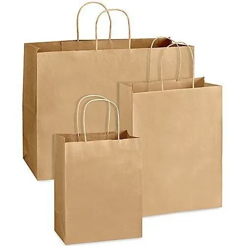 Plain Brown Paper Bag, For Shopping