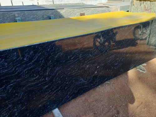 Goyal Stonex Flamed Black Marquina Granite Slab
