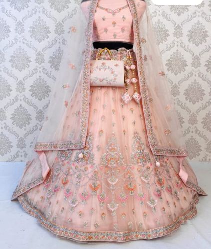 Designer Net Lehenga Choli, Size : Free Size