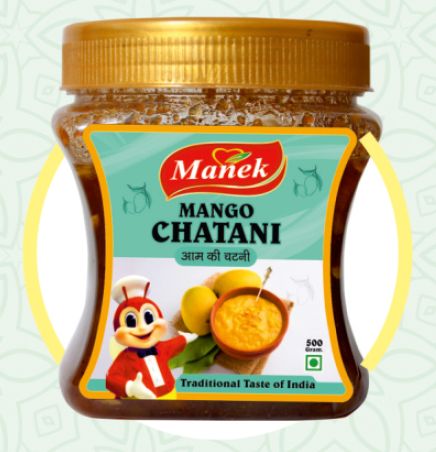 Manek Chunky Mango Chatni, Packaging Type : Plastic Container