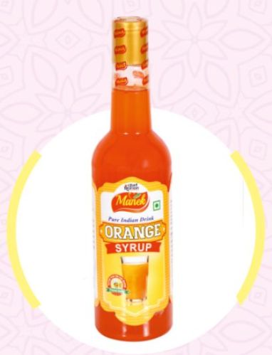 Manek Orange Syrup, Packaging Type : Bottle