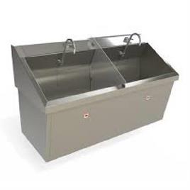 Medical Scrub Sink With Elbow Sensor, For Laboratory, Feature : Anti Corrosive, Durable, Eco-Friendly