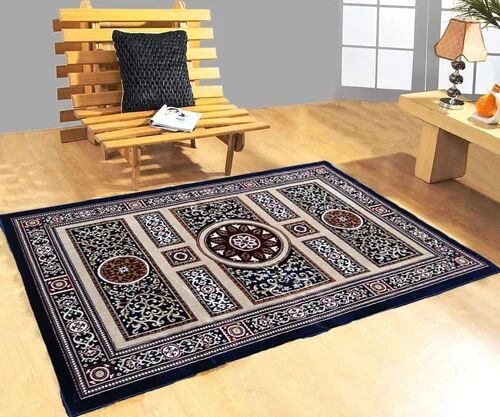 Multicolor Printed Smooth Modern Rug, For Home, Office, Hotel, Packaging Type : Roll