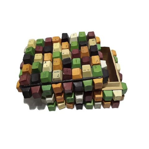 Computer Colored Keyboard Keys Gift Box, Shape : Rectangular