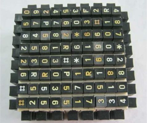 Old Telephone Push Button Keys Square Decorative Box