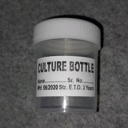 White (Cap) Plastic Cell Culture Bottle