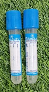 Transparent Round Sodium Citrate Vacuum Blood Collection Tube