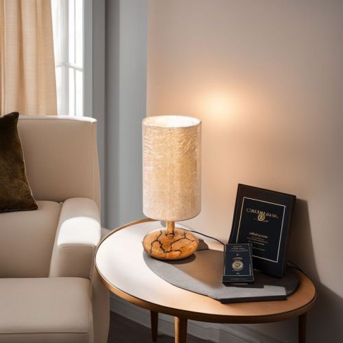 Polished Wooden Table Lamp, For Decoration, Size : Standard