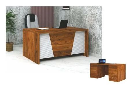 Polished Wood DOT-03 Office Workstation, Size : 5’x.2.5′, 6’x3′ Feet