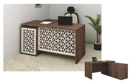 Rectangular Polished Wood ET-03 Office Workstation, Size : 5’x2.5’ – 6’x3 Feet