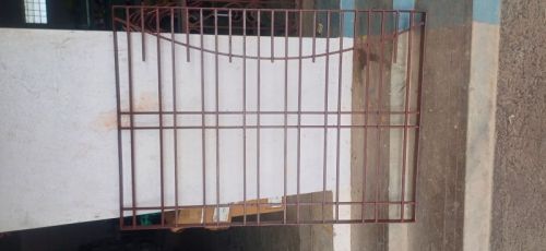 Powder-Coated Iron Window Grills, Color : Brown