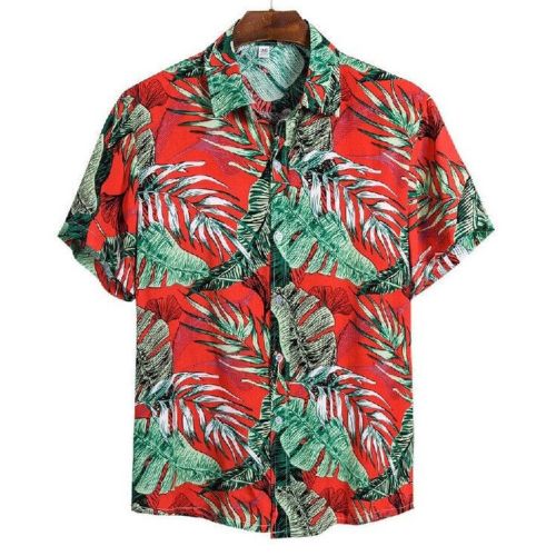 Mens Women Hawaiian Beach Shirt, Size : L, XL, XXL, XXXL