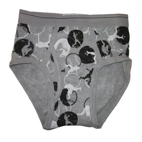 Grey Cotton V Shaped Mens Trunks