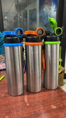 Plain Steel Sipper Bottle, For Drinking Water, Packaging Type : BOPP