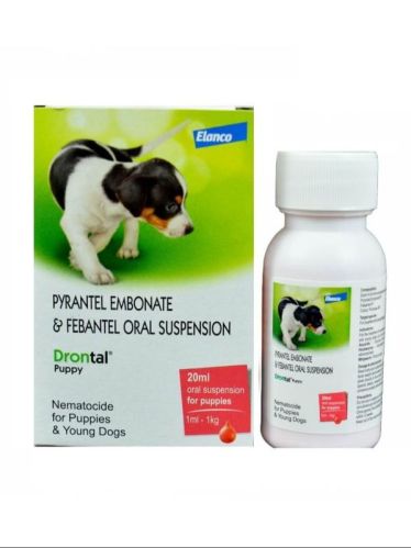 Pyrantel Pamoate and Febantel Oral Suspension, Packaging Size : 20ml