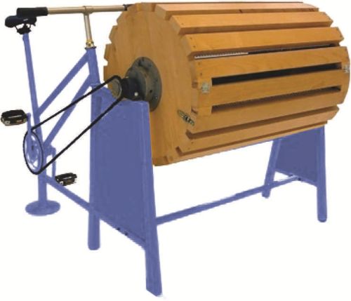 Blue Pedal Operated Cassava Skin Peeler, Automation Grade : Manual