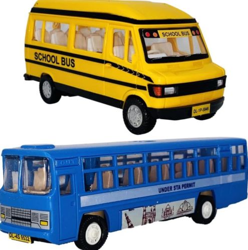 Battery Polished Kids Plastic Toy Bus, For Playing, Style : Modern