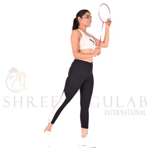 Plain Straight Fit Ladies Multicolor Sports Legging, Size : All Sizes