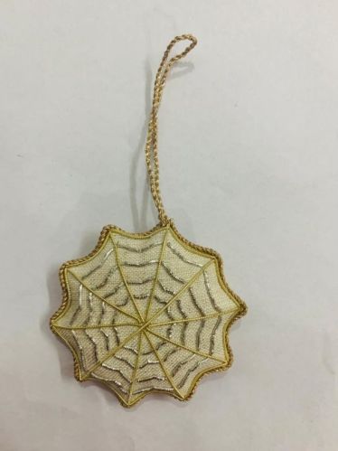 Golden Fabric Christmas Hanging Spider, For Decoration, Size : Standard