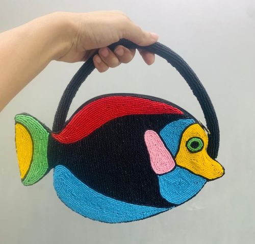 Cotton Fish Shaped Handbags, Size : Standard