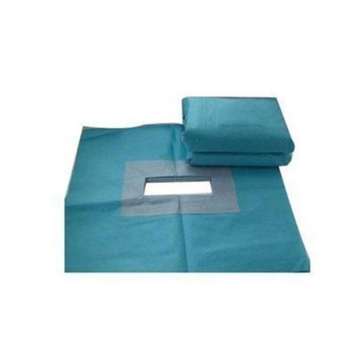 Blue 5 Layer SMS Adhesive Surgical Drape, For Ophthalmic, Size : 0-15 Cm, 160cms X 210cms (Large)